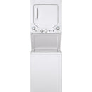 GE 24" Unitized Spacemaker Washer and Electric Dryer White - GUD24ESMMWW