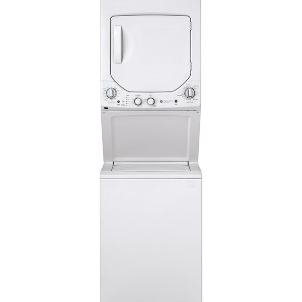 GE 24" Unitized Spacemaker Washer and Electric Dryer White - GUD24ESMMWW
