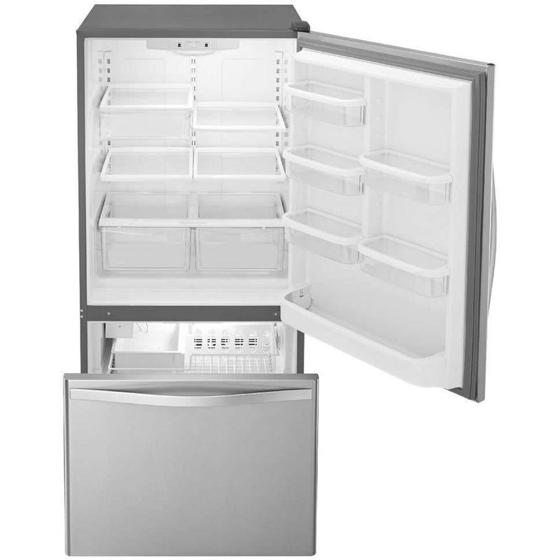 Whirlpool 30-inch, 18.7 cu. ft. Bottom Freezer Refrigerator with Ice WRB329DMBM IMAGE 2