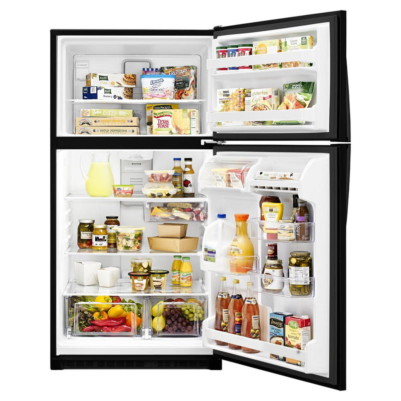 Whirlpool 33-inch, 20.5 cu.ft. Freestanding Top Freezer Refrigerator with Flexi-Side™ Bin WRT311FZDB IMAGE 8