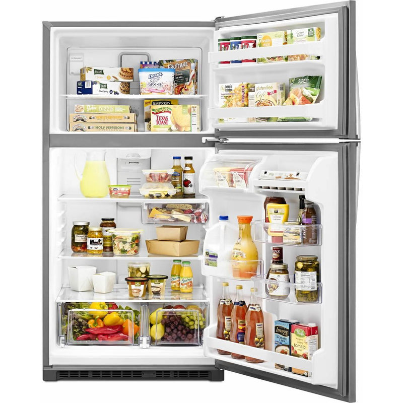 Whirlpool 33-inch, 20.5 cu.ft. Freestanding Top Freezer Refrigerator with Flexi-Side™ Bin WRT311FZDM IMAGE 6