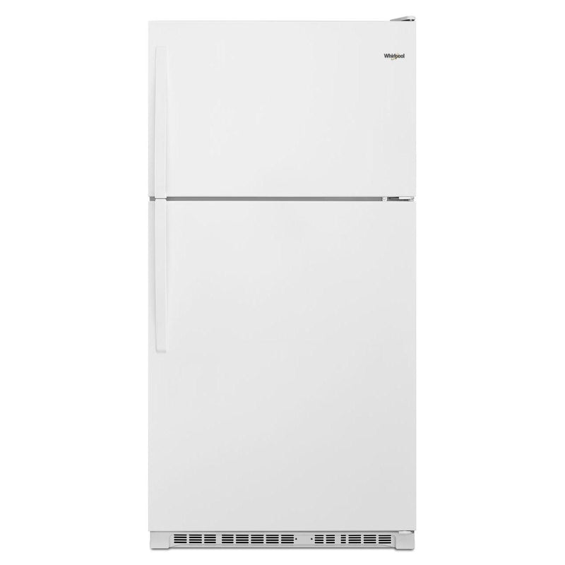 Whirlpool 33-inch, 20.5 cu.ft. Freestanding Top Freezer Refrigerator with Flexi-Side™ Bin WRT311FZDW IMAGE 1