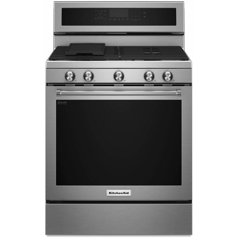 KitchenAid 30-inch Freestanding Gas Range KFGG500ESS IMAGE 1