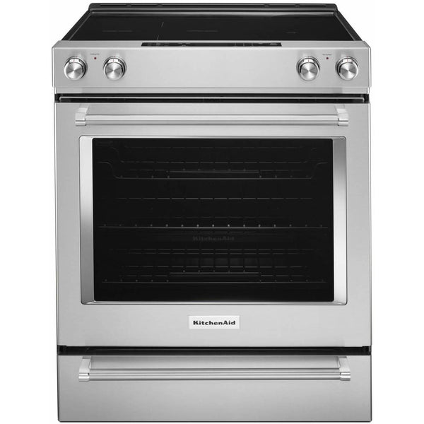 KitchenAid 30-inch Slide-In Electric Range KSEG700ESS IMAGE 1