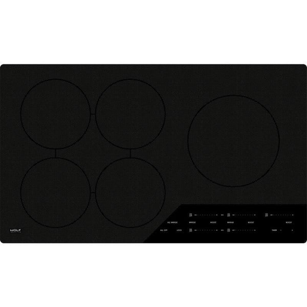 Wolf 36-inch Built-In Induction Cooktop CI365C/B IMAGE 1