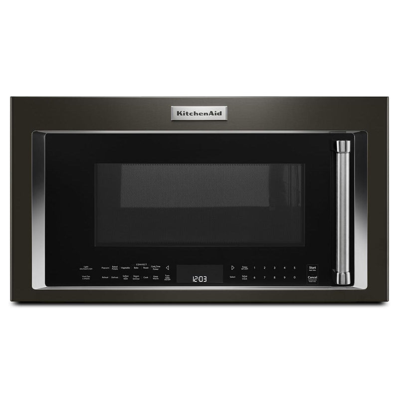 KitchenAid 30-inch, 1.9 cu. ft. Over-the-Range Microwave Oven with Convection KMHC319EBS IMAGE 1