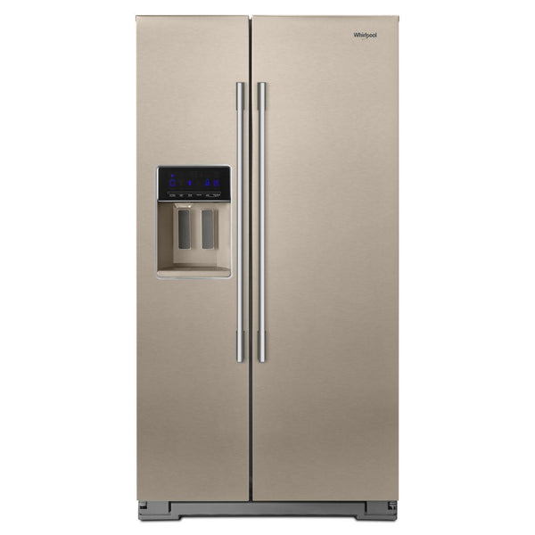 Whirlpool 36-inch, 20.59 cu.ft. Counter-Depth, Side-by-side Refrigerator with External Water and ice Dispensing System with EveryDrop™ Filtration WRSA71CIHN IMAGE 1