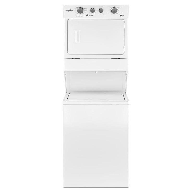 Whirlpool Stacked Washer/Dryer Electric Laundry Center YWET4027HW IMAGE 1