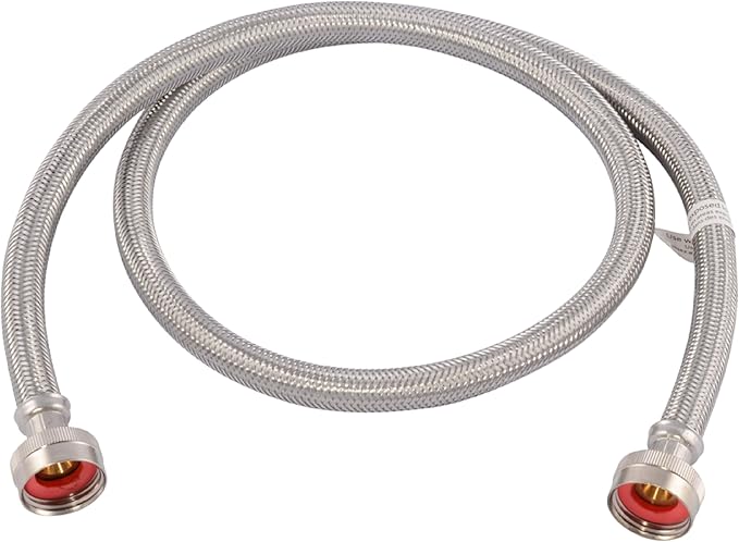 48367-4' STAINLESS STEEL WASHING MACHING HOSE