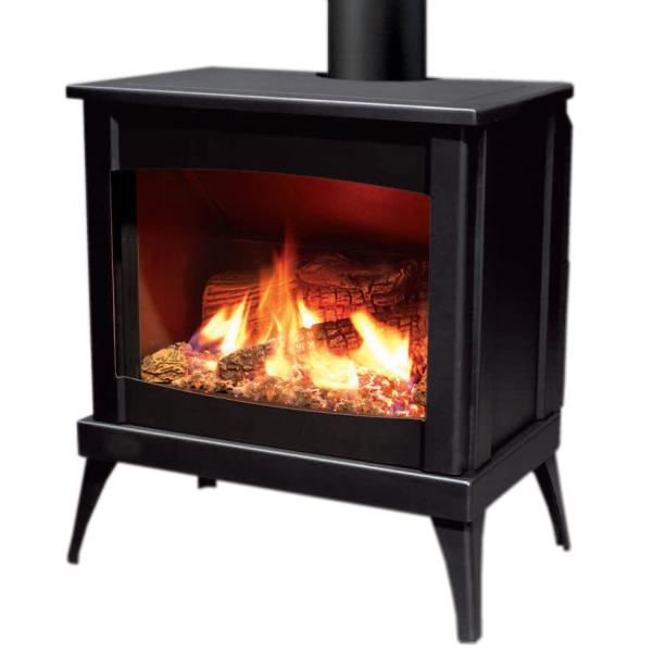 Enviro Westport Steel Freestanding Gas Fireplace Westport Steel Gas Freestanding Stove IMAGE 1