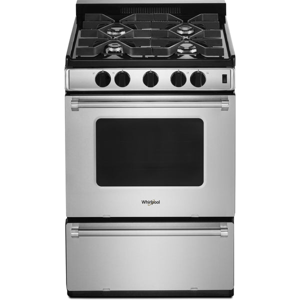 Whirlpool 24-inch Freestanding Gas Range WFG500M4HS IMAGE 1