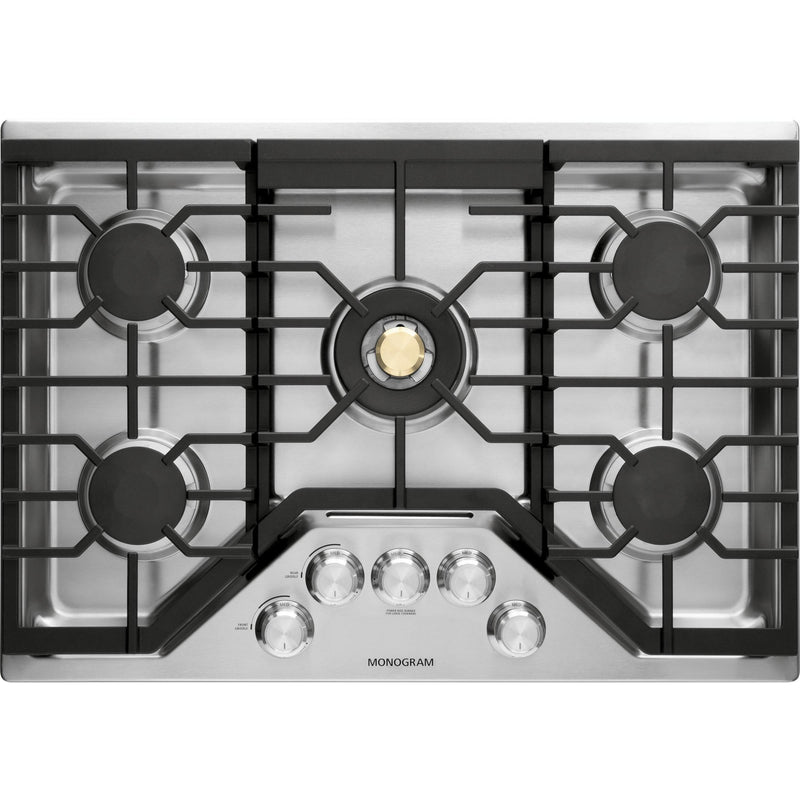 Monogram 30-inch Built-In Gas Cooktop ZGU30RSLSS IMAGE 1