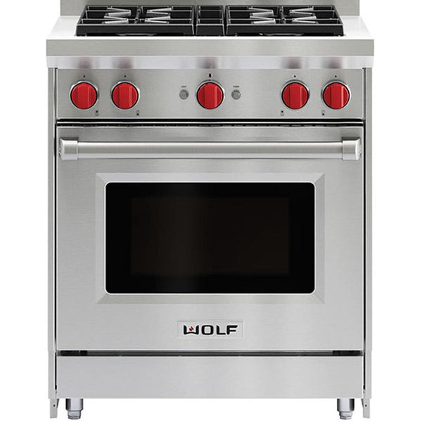 Wolf 30-inch Freestanding Gas Range with Convection GR304-LP IMAGE 1