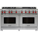 Wolf 60-inch Freestanding Gas Range with Convection GR606CG-LP IMAGE 1