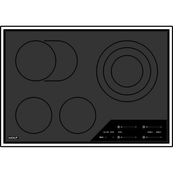 Wolf 30-inch Built-in Electric Cooktop CE304T/S IMAGE 1