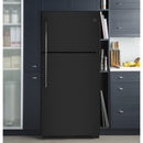  GE 30-inch, 18 cu. ft. Top Freezer Refrigerator with Reversible Door GTE18FTLKBB IMAGE 4