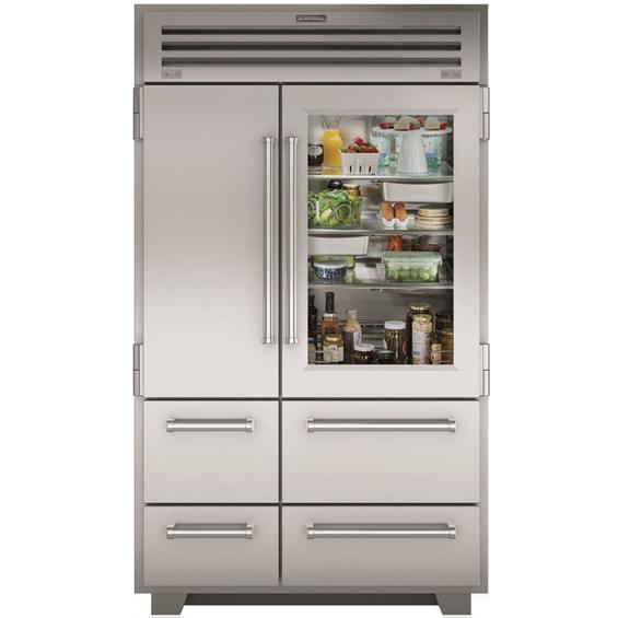 Sub-Zero 48-inch, 30.4 cu.ft. Built-in Side-by-Side Refrigerator with Glass Door PRO4850G IMAGE 1