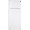  GE 28-inch, 17.5 cu. ft. Top-Freezer Refrigerator GTE18DTNRWW IMAGE 1