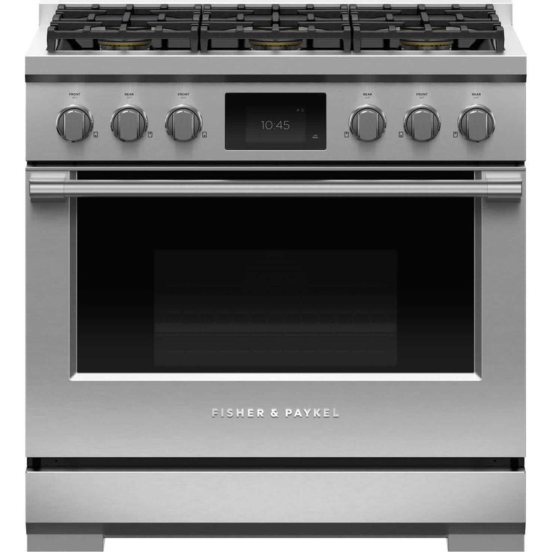 Fisher & Paykel 36-inch Freestanding Dual-Fuel Range with 6 Burners RDV3-366-L IMAGE 1