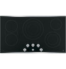 36" GE Profile Electric Cooktop with Built-in Knob Control - PP7036SJSS