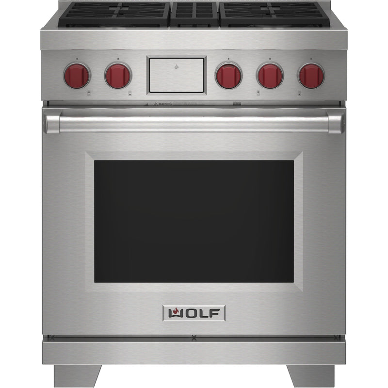 Wolf 30-inch Dual Fuel Range DF30450/S/P IMAGE 1