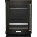 KitchenAid 24-inch, 4.89 cu. ft. Beverage Center with Glass Door KUBL314KBS IMAGE 1