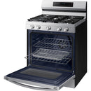  Samsung 30-inch Freestanding Gas Range with WI-FI Connect NX60A6711SS/AA IMAGE 8