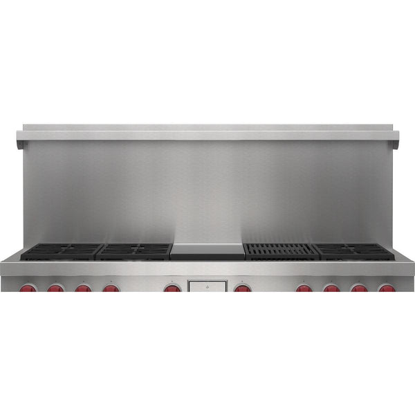 Wolf 60" x 20" Dual Fuel Range Riser with Shelf 9016127 IMAGE 1