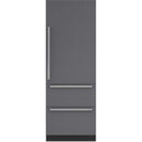 Sub-Zero Upright Freezer with Drawers and Ice Maker DET3050FI/R IMAGE 1