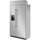 KitchenAid 42-inch, 25.1 cu. ft. Built-in Side-by-Side Refrigerator with External Water and Ice Dispensing System KBSD702MPS IMAGE 3