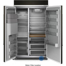 KitchenAid 48-inch, 29.4 cu. ft. Built-in Side-by-Side Refrigerator with External Water and Ice Dispensing System KBSD708MBS IMAGE 2