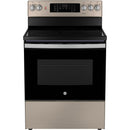  GE 30-inch Freestanding Electric Range with True European Convection Technology JCB840ETES IMAGE 1