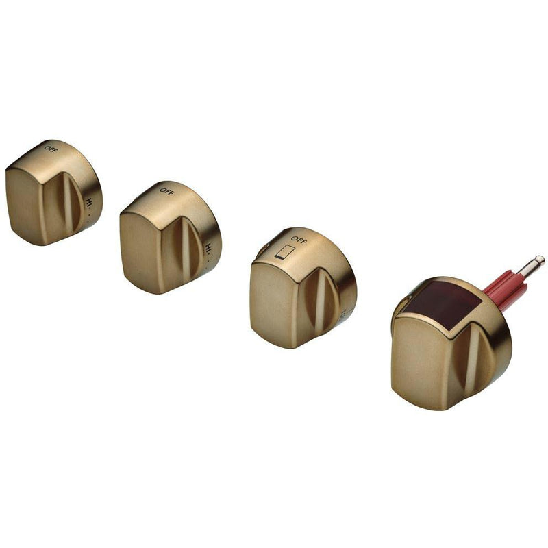 Wolf Brushed Brass Knob Kit 9056266 IMAGE 1