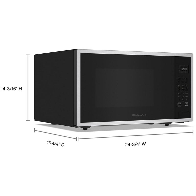 KitchenAid 24-inch, 2.2 cu. ft. Countertop Microwave Oven KMCS324PPS IMAGE 9