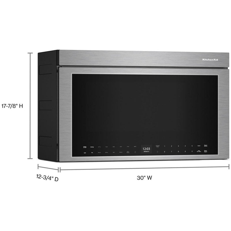 KitchenAid 30-inch, 1.1 cu. ft. Over-the-Range Microwave Oven with Air Fry Technology KMMF530PPS IMAGE 6