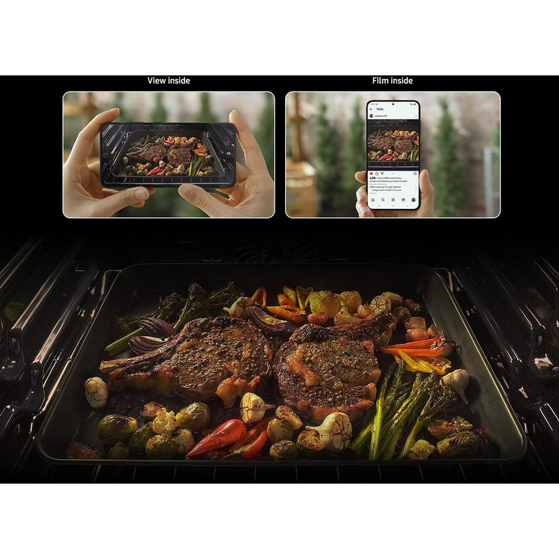  Samsung 6.3 cu. ft. Bespoke Smart Slide-In Electric Range NSE6DG8500MT/AC IMAGE 10