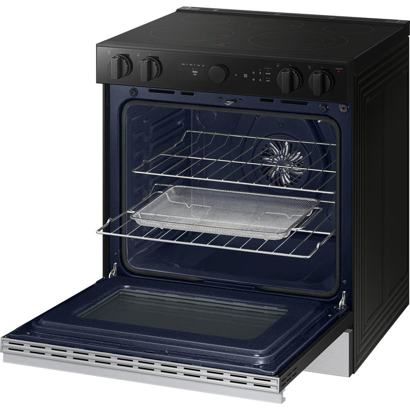  Samsung 6.3 cu. ft. Bespoke Smart Slide-In Electric Range NSE6DG8500SR/AC IMAGE 7