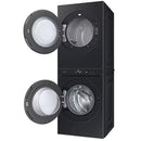  Samsung Bespoke 5.3 cu. ft. Stacked Washer/Dryer Electric Laundry Center Hub with Auto Dispenser WH46DBH550EVAC IMAGE 4