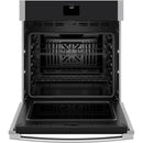  GE 27-inch, 4.3 cu. ft. Built-in Single Wall Oven with True European Convection JKS5000SVSS IMAGE 3