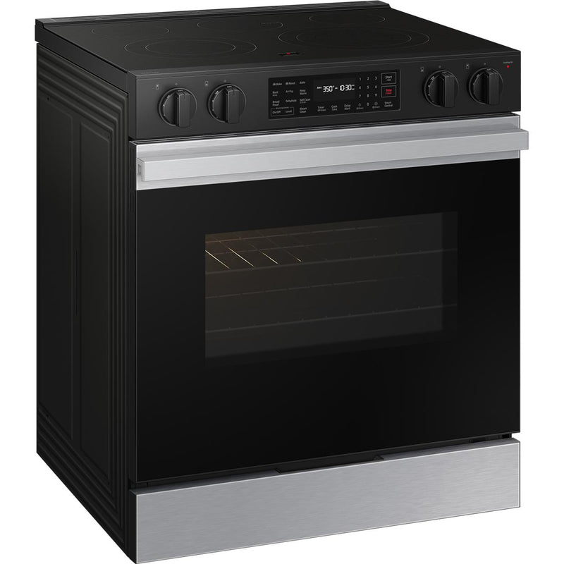  Samsung 6.3 cu. ft. Bespoke Smart Slide-In Electric Range NSE6DG8300SR/AC IMAGE 2