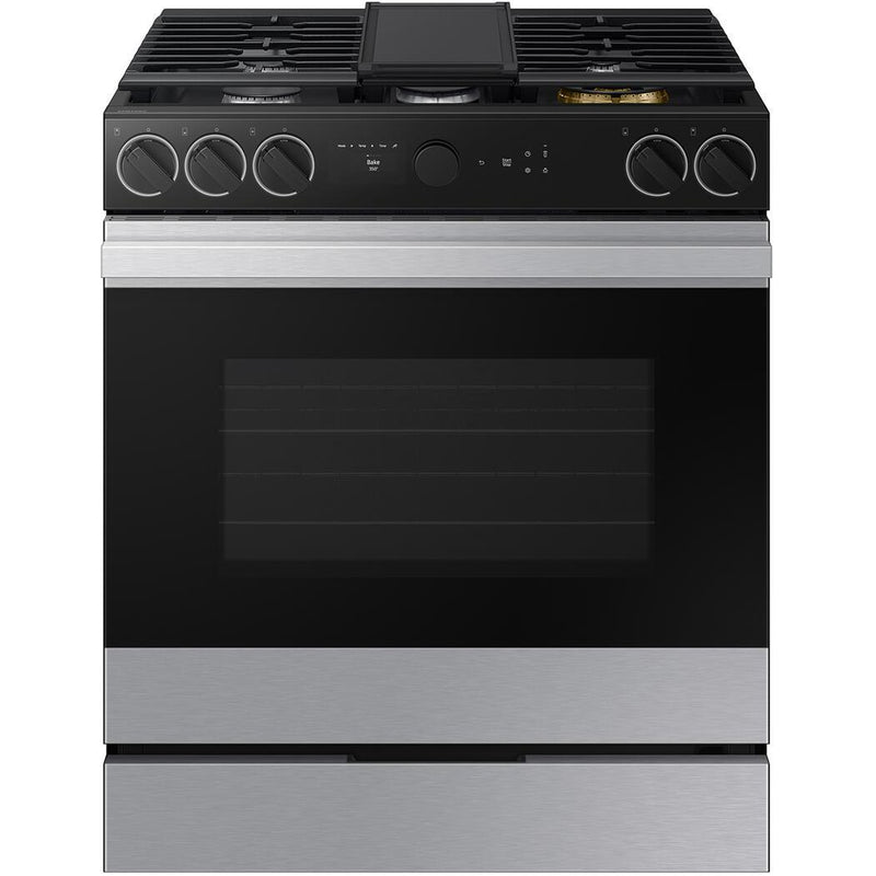 Samsung 6.0 cu. ft. Bespoke Smart Slide-In Gas Range NSG6DG8700SR/AA IMAGE 1