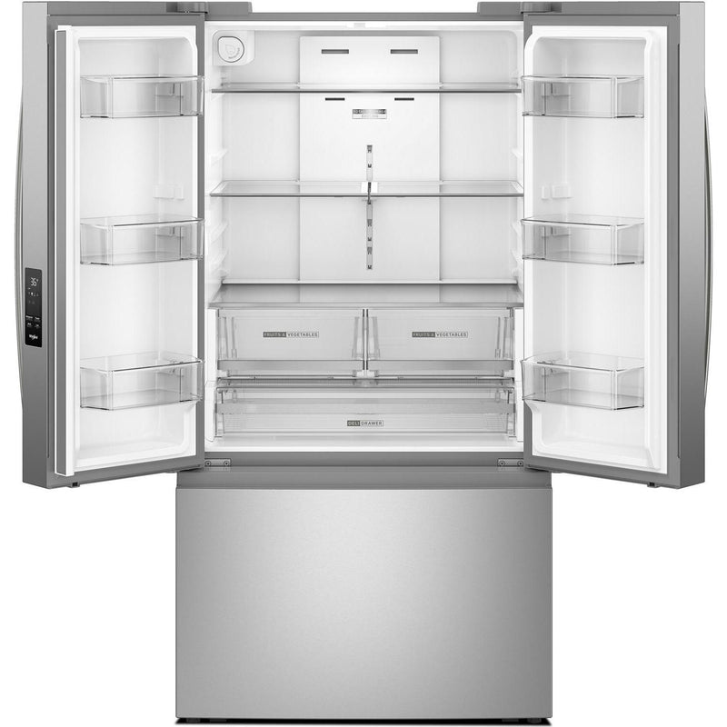 Whirlpool 36-inch, 31 cu.ft. French Door Refrigerator with Interior Water Dispenser WRFF3336SZ IMAGE 2