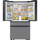 Samsung 36 Inch 23 Cu.Ft. Bespoke AI Counter Depth 4-Door French Door Refrigerator RF90F23BECRAA IMAGE 6