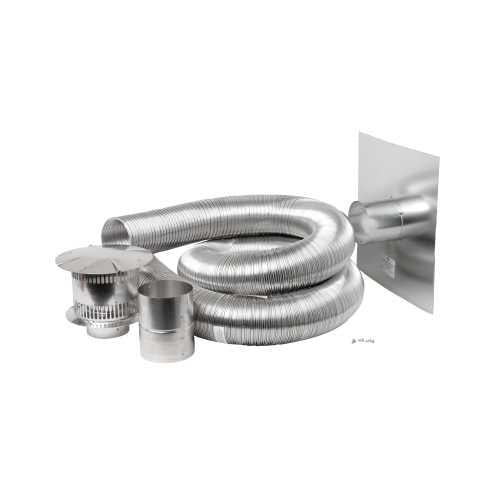 Napoleon Compressed Aluminum Flexible Gas Liner Kit 30ft Length, 4" Diameter GAKIT430 IMAGE 1