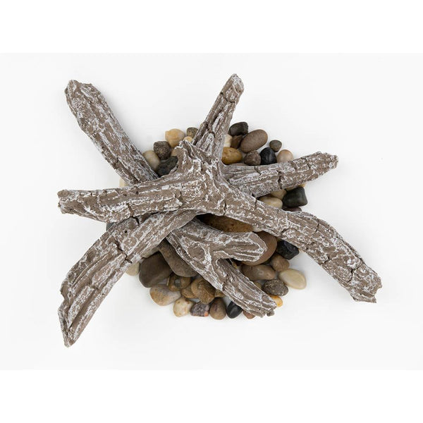 Napoleon Driftwood Log Kit with Rocks for Entice™ 36/42 NEF-DRAK42 IMAGE 1
