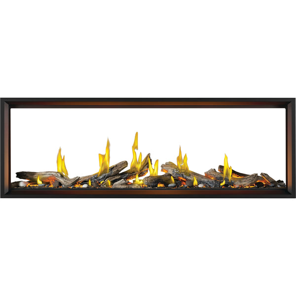 Napoleon Tall Linear Vector™ 74 See Through with Luminous Logs, Direct Vent Fireplace, Natural Gas, Electronic Ignition TLV74LN2 IMAGE 1