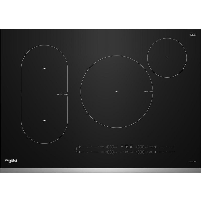 Whirlpool 30-inch Intelligent Induction Cooktop with Temp Cook™ Technology WCIT7030SS IMAGE 1