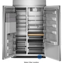 KitchenAid 48-inch, 29.4 cu. ft. Built-in Side-by-Side Refrigerator with External Water and Ice Dispensing System KBSD748SPS IMAGE 2