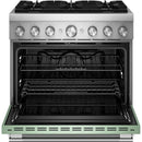  KitchenAid 36-inch, 5.1 cu. ft. Freestanding Commercial-Style Dual-Fuel Range with Even-Heat™ True Convection KFDS936SDC IMAGE 3