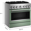  KitchenAid 36-inch, 5.1 cu. ft. Freestanding Commercial-Style Dual-Fuel Range with Even-Heat™ True Convection KFDS936SDC IMAGE 8